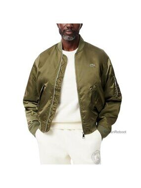 Men's Water-Repellent Padded Bomber Jacket Long Sleeve Aviator Fall Coat